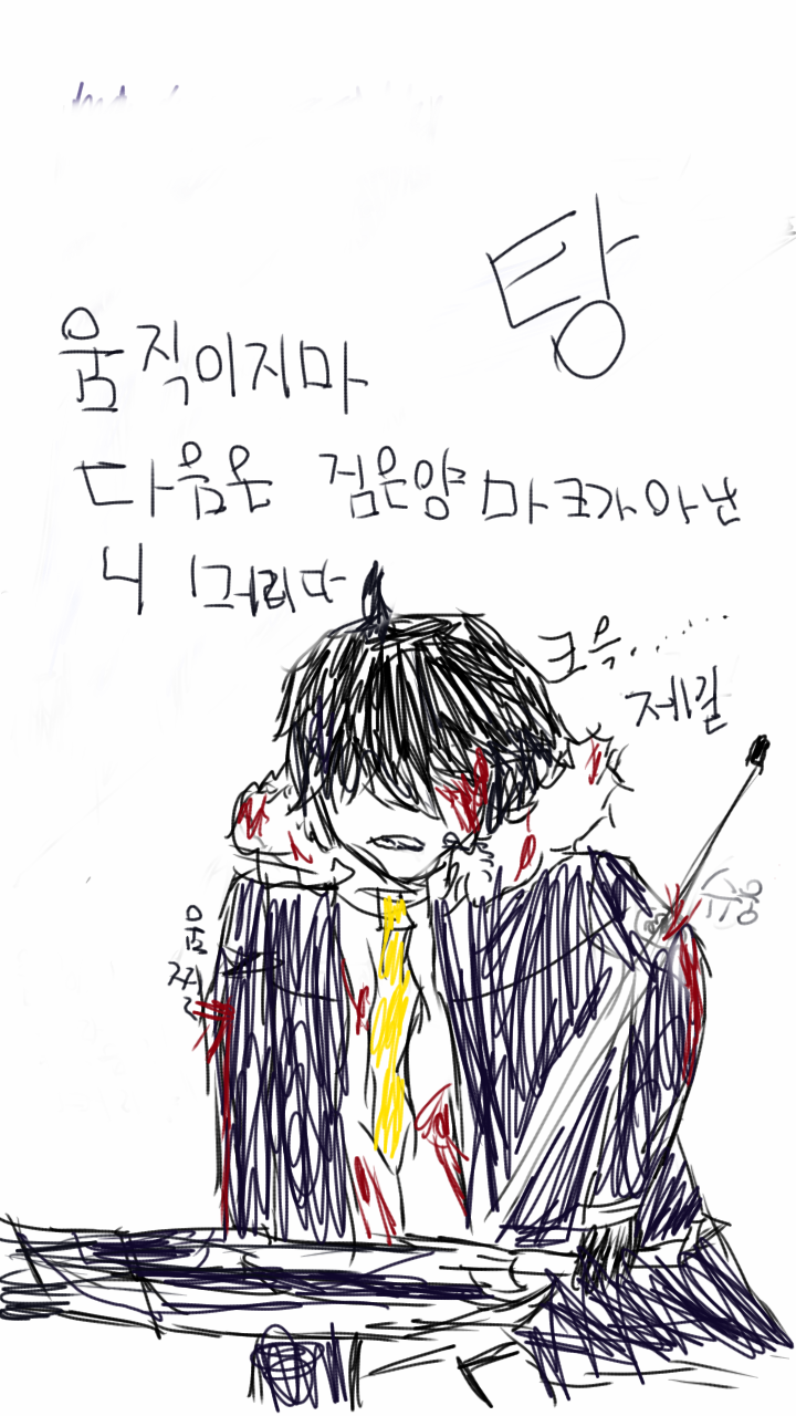 그냥 세하가 총맞는그림